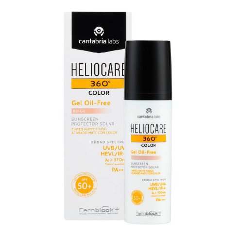 HELIOCARE 360º SPF 50 COLOR GEL OIL-FREE PROTECTOR SOLAR 1 ENVASE 50 ml COLOR BEIGE