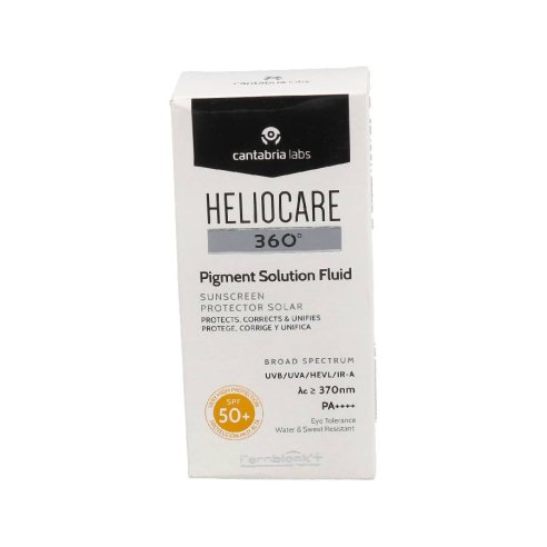 HELIOCARE 360º PIGMENT SOLUTION FLUID PROTECTOR SOLAR PROTEGE CORRIGE Y UNIFICA SPF50 1 ENVASE 50 ml