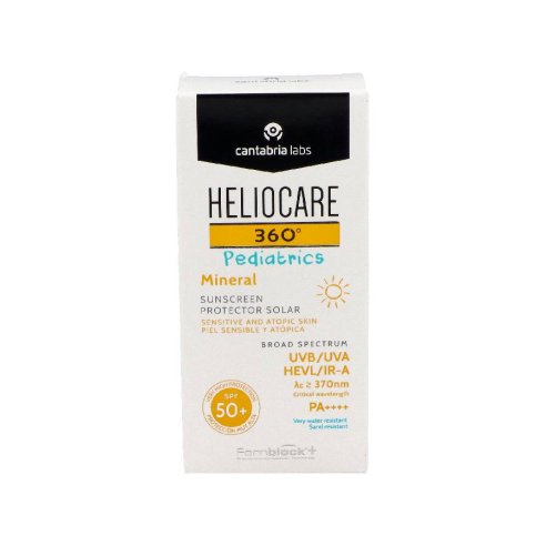 HELIOCARE 360º SPF 50 PEDIATRICS MINERAL PROTECTOR SOLAR PIEL SENSIBLE Y ATOPICA 1 ENVASE 50 ml